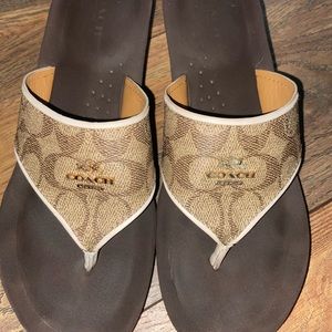 Coach wedge sandals